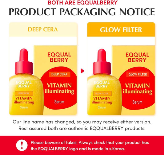 EQQUALBERRY Glow Filter Vitamin illuminating Serum (UPDATED PACKAGING)