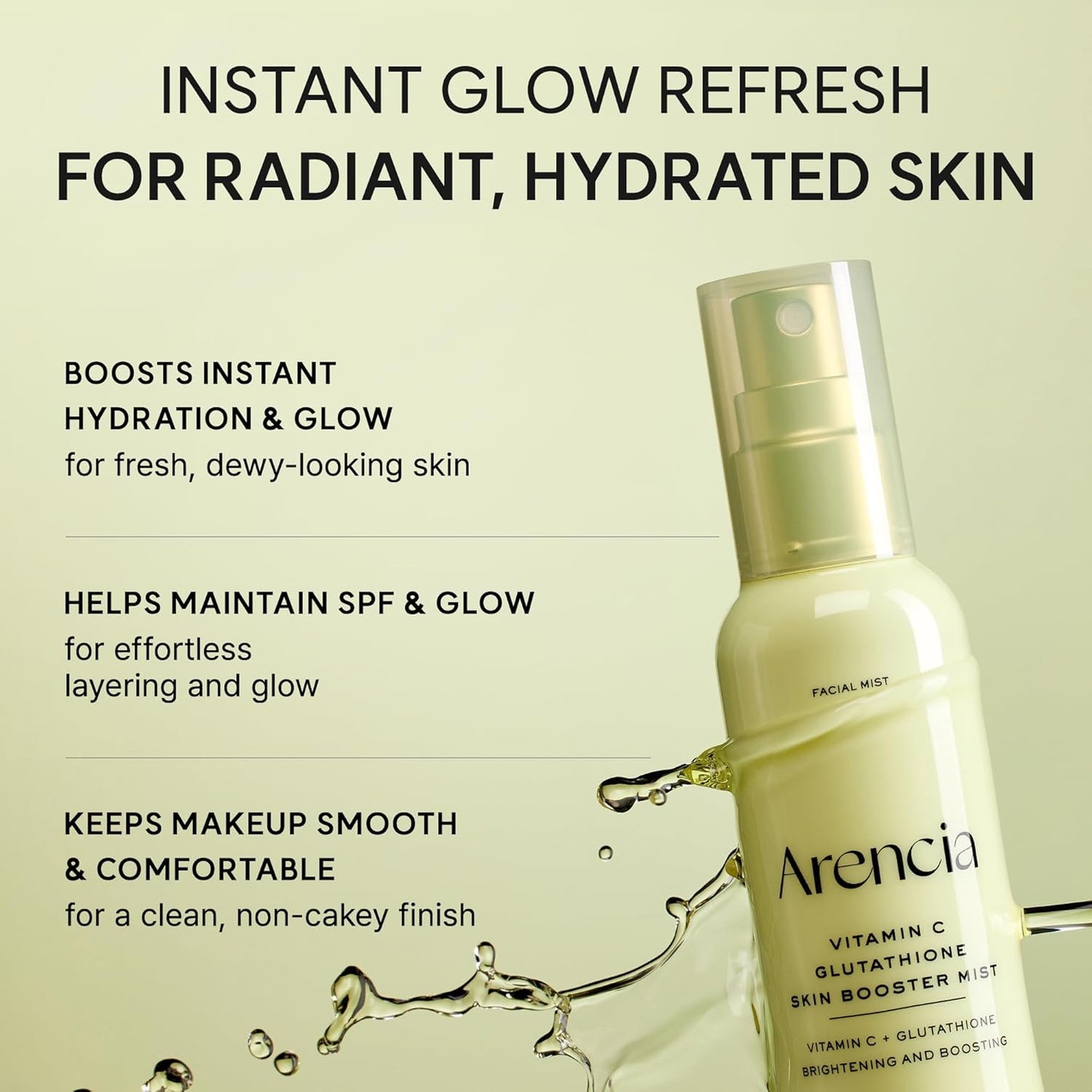 Arencia Vitamin C Glutathione Skin Booster Mist