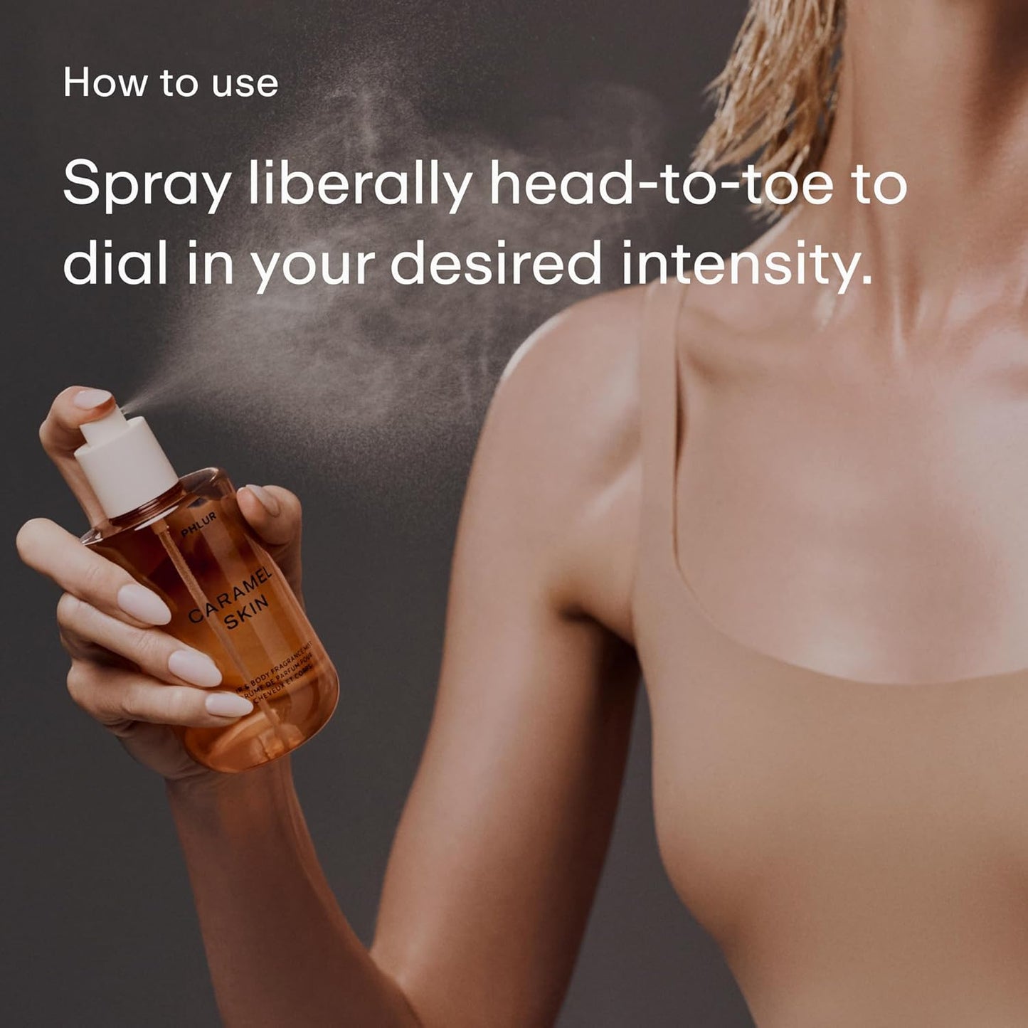 PHLUR Caramel Skin Body & Hair Fragrance Mist