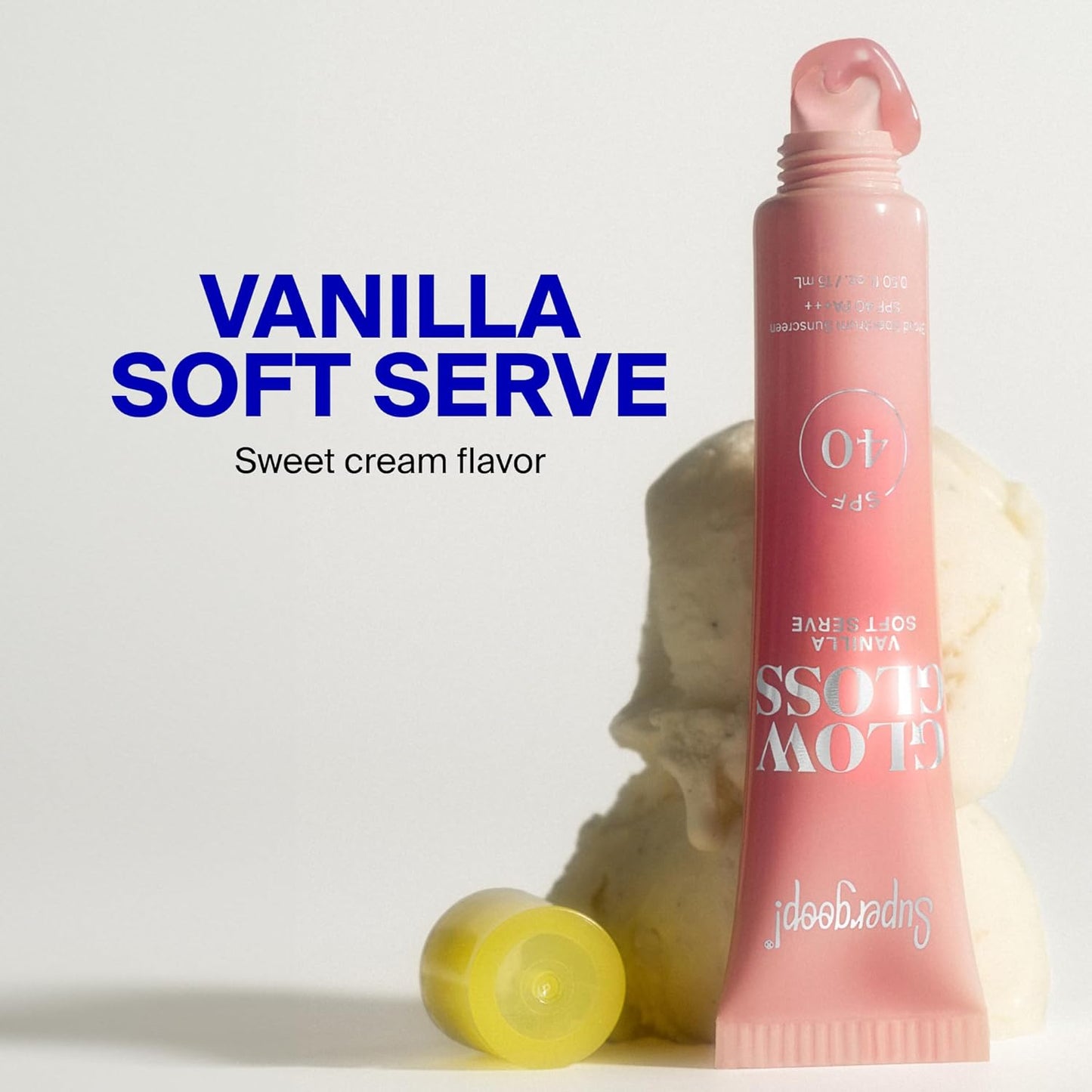 Supergoop! Glow Gloss SPF 40 Lip Balm – Vanilla Soft Serve