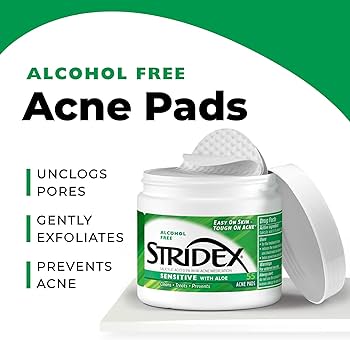 Stridex Sensitive With Aloe and Salicylic Acid 0.5%