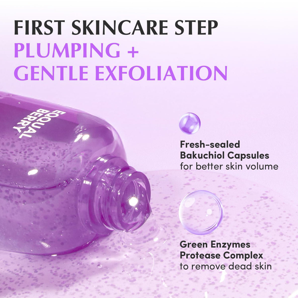 EQQUALBERRY Deep Cera Bakuchiol Plumping Capsule Toner