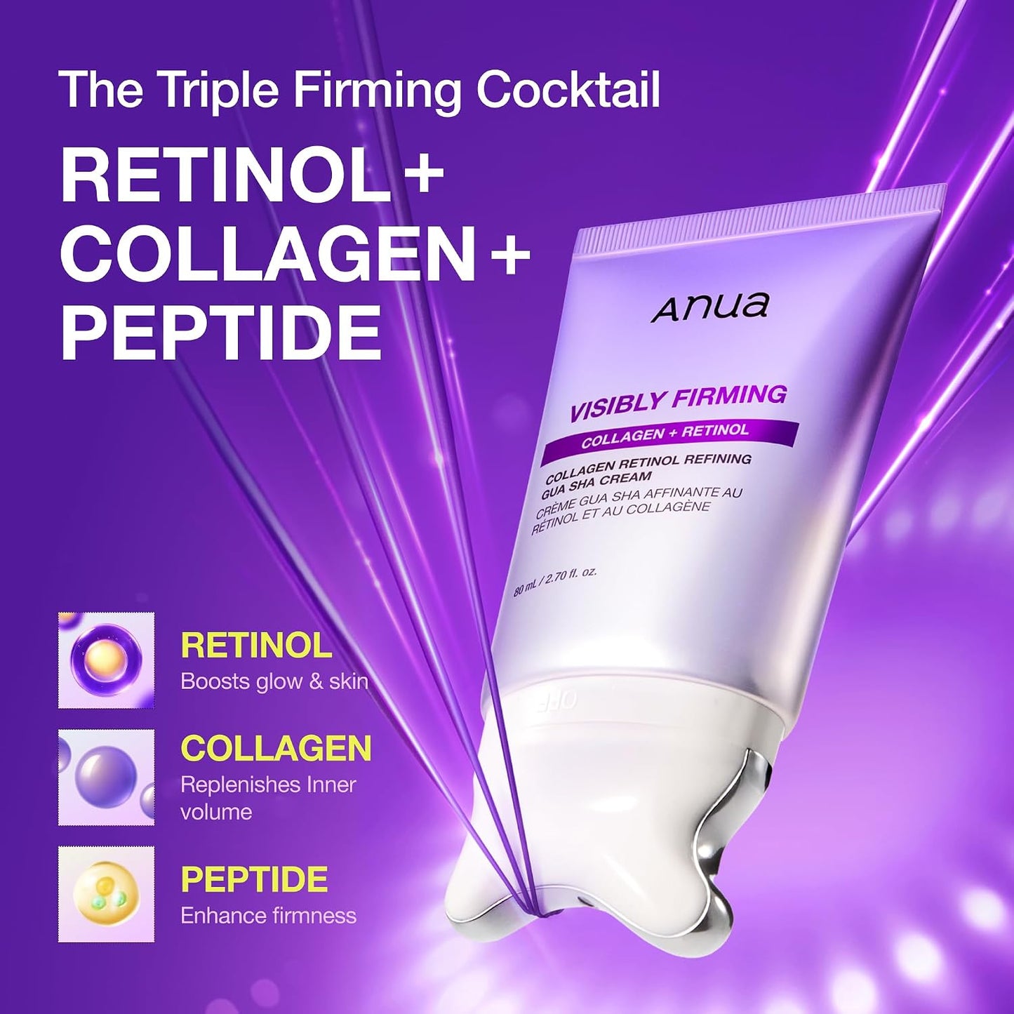 ANUA Visibly Firming Collagen Retinol Refining Gua Sha Cream