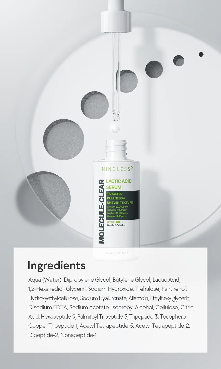 NINELESS Molecule-Clear 5% Lactic Acid Serum
