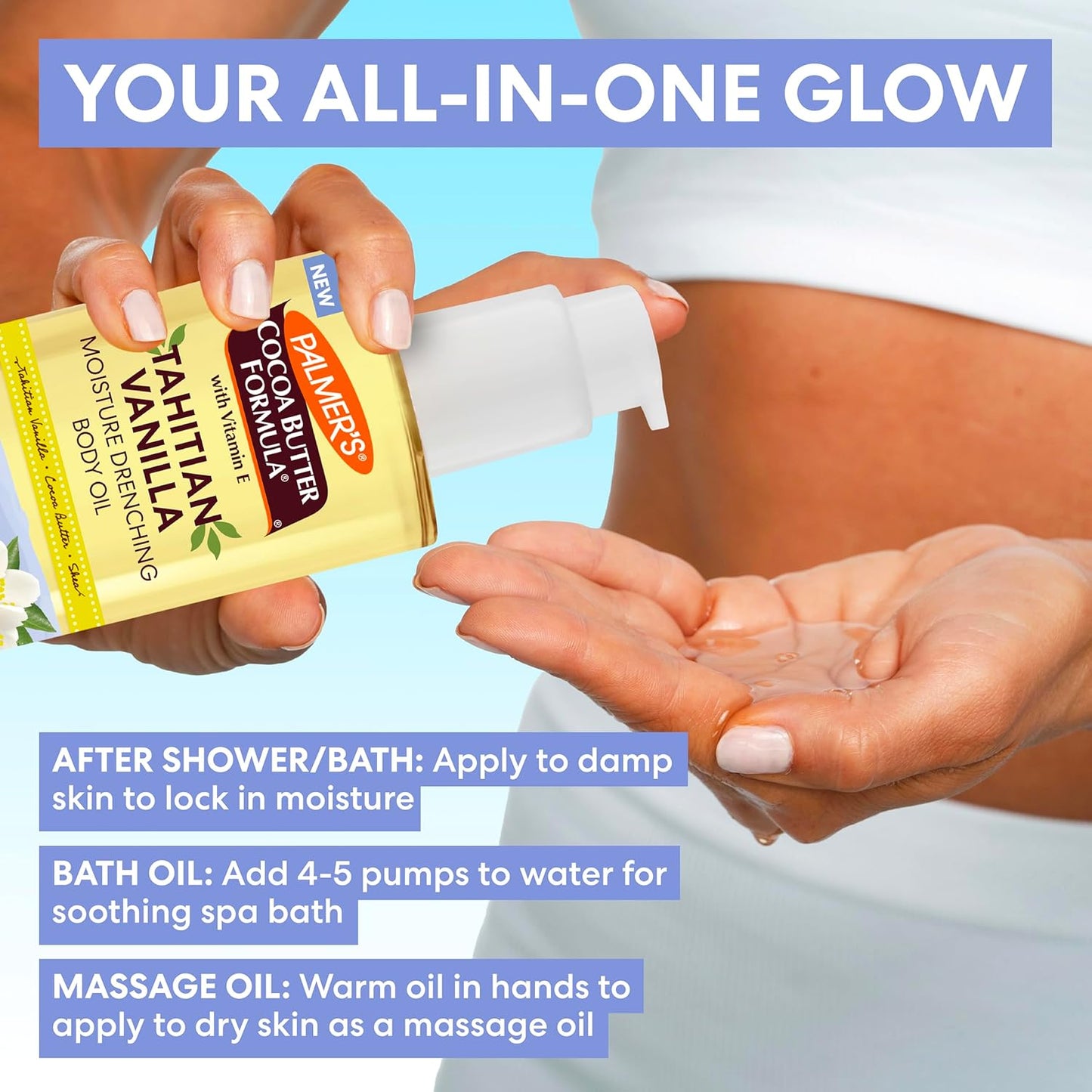 Palmer's Cocoa Butter Formula Tahitian Vanilla Moisture Drenching Body Oil