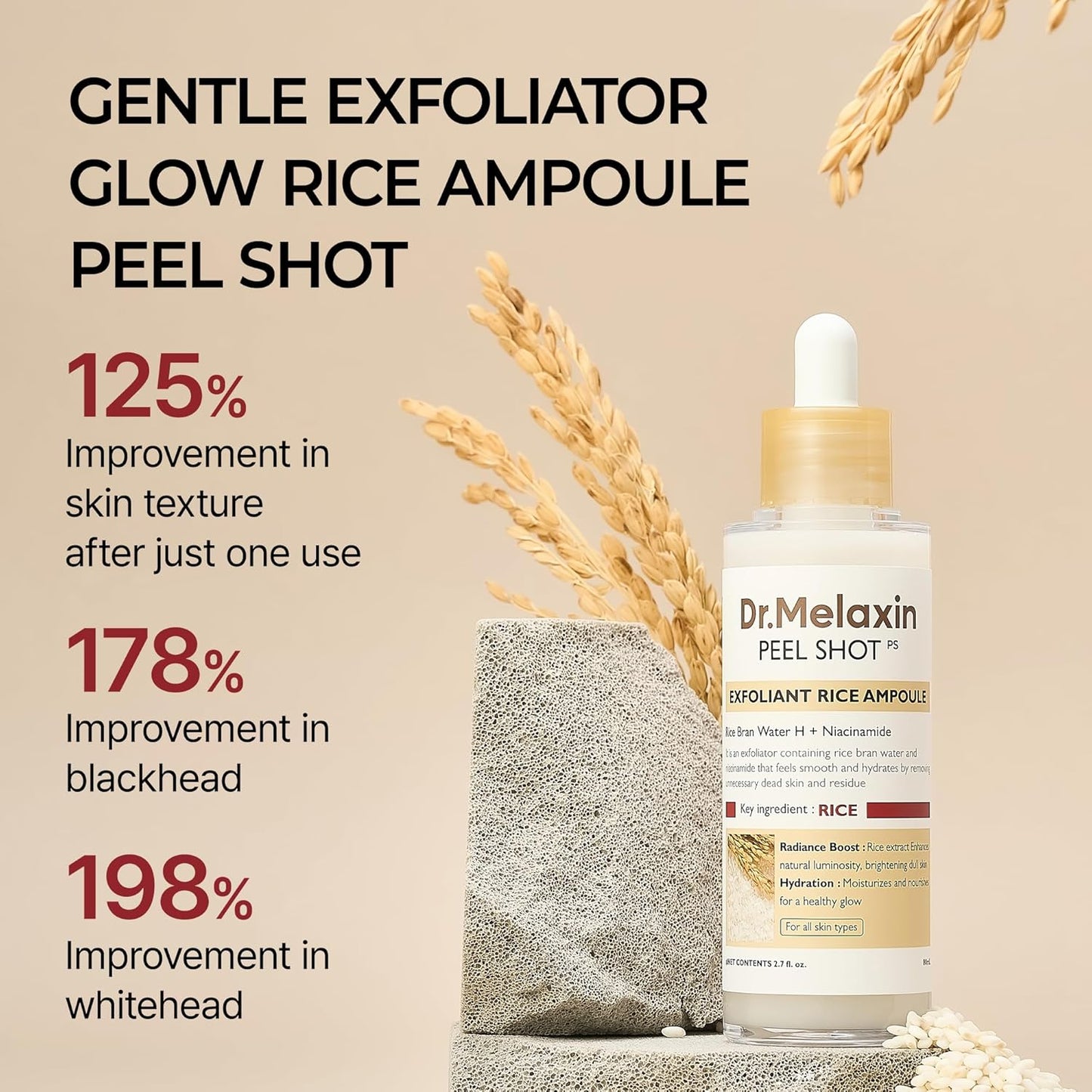 Dr.Melaxin Peel Shot Glow White Rice Peeling Ampoule