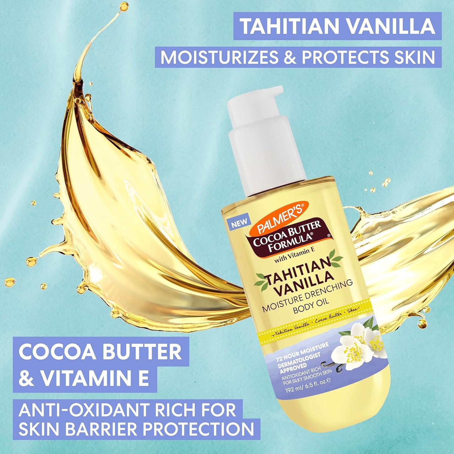 Palmer's Cocoa Butter Formula Tahitian Vanilla Moisture Drenching Body Oil
