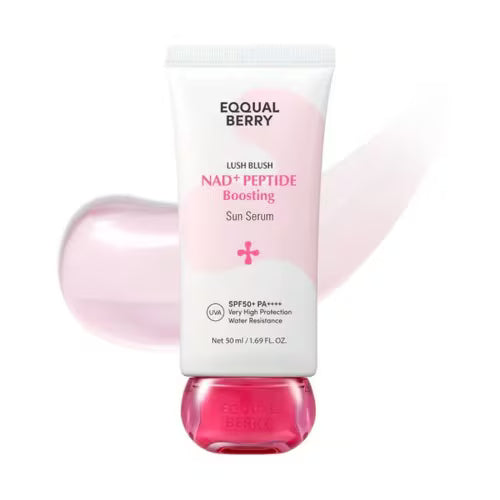 EQQUALBERRY NAD+ Peptide Boosting Sun Serum SPF50+ PA++++