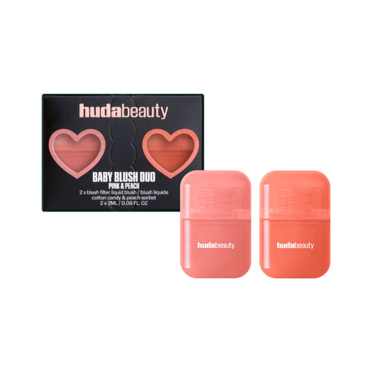 Huda Beauty Baby Blush Duo Pink & Peach