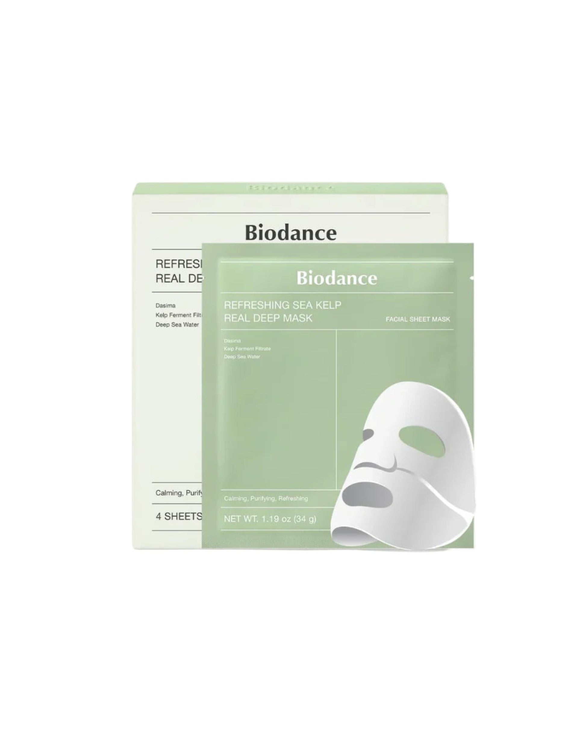 Biodance Refreshing Real Deep Mask packaging on a white background
