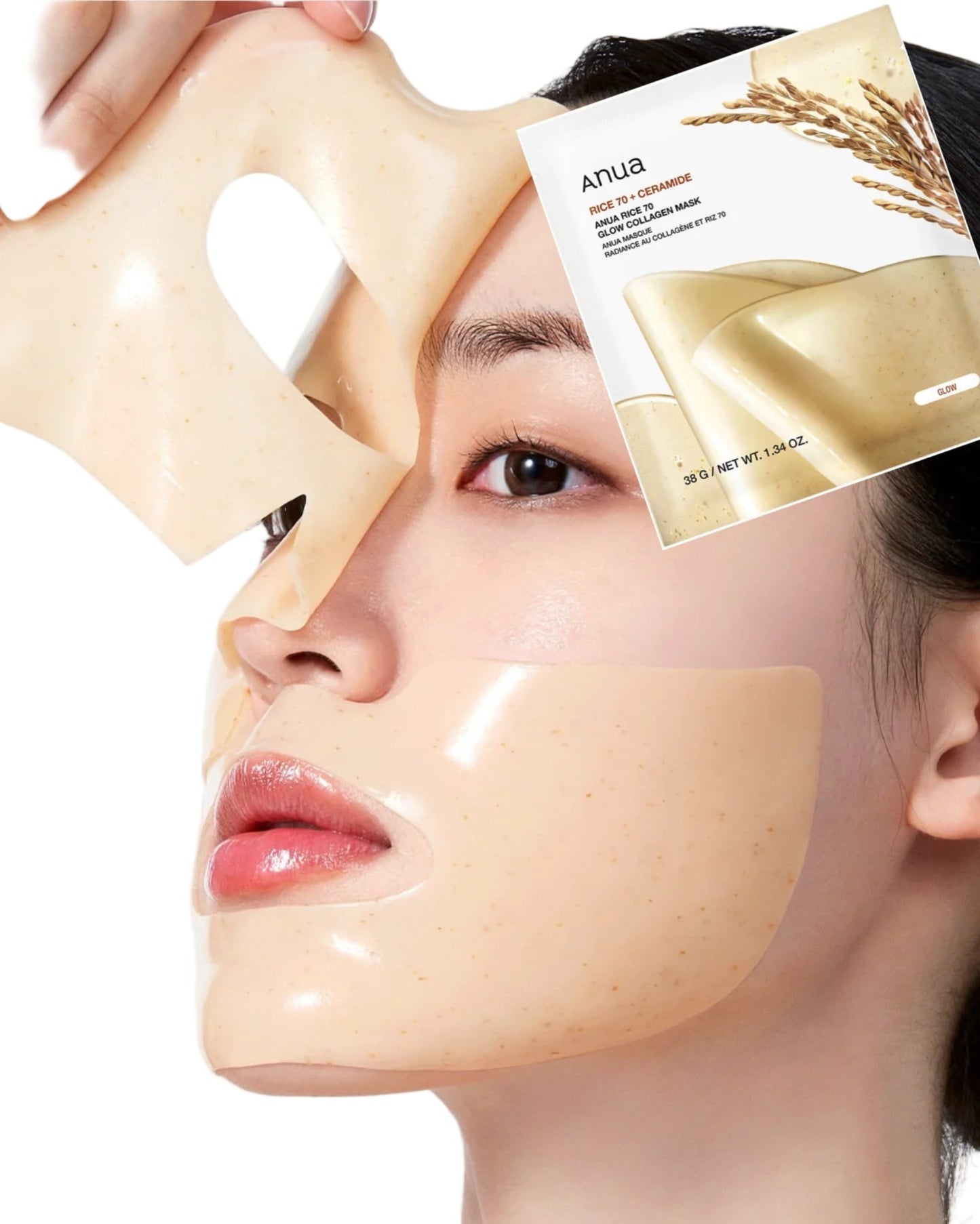 Anua Rice 70 Glow Collagen Mask