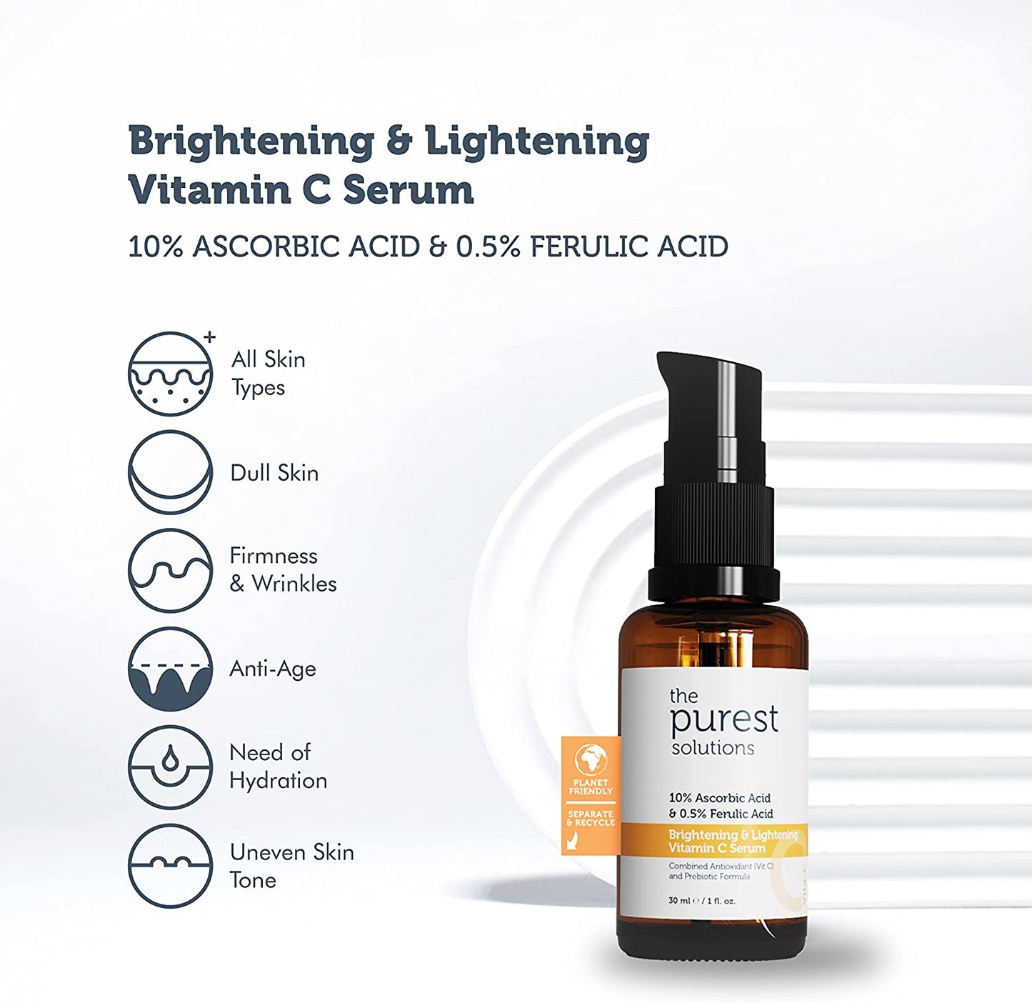 The Purest 10% Ascorbic Acid & 0.5 Ferulic Acid