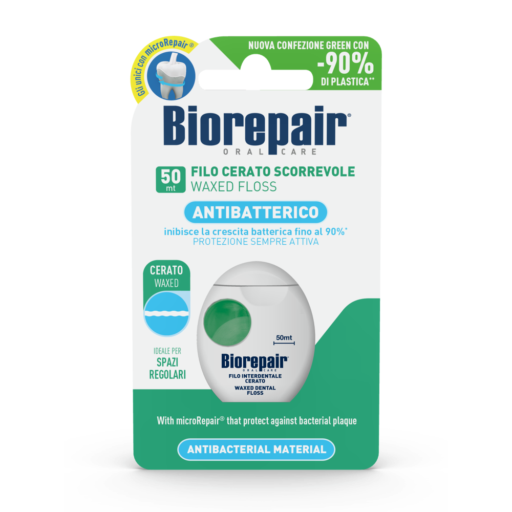 Biorepair Waxed Floss Antibacterial Material