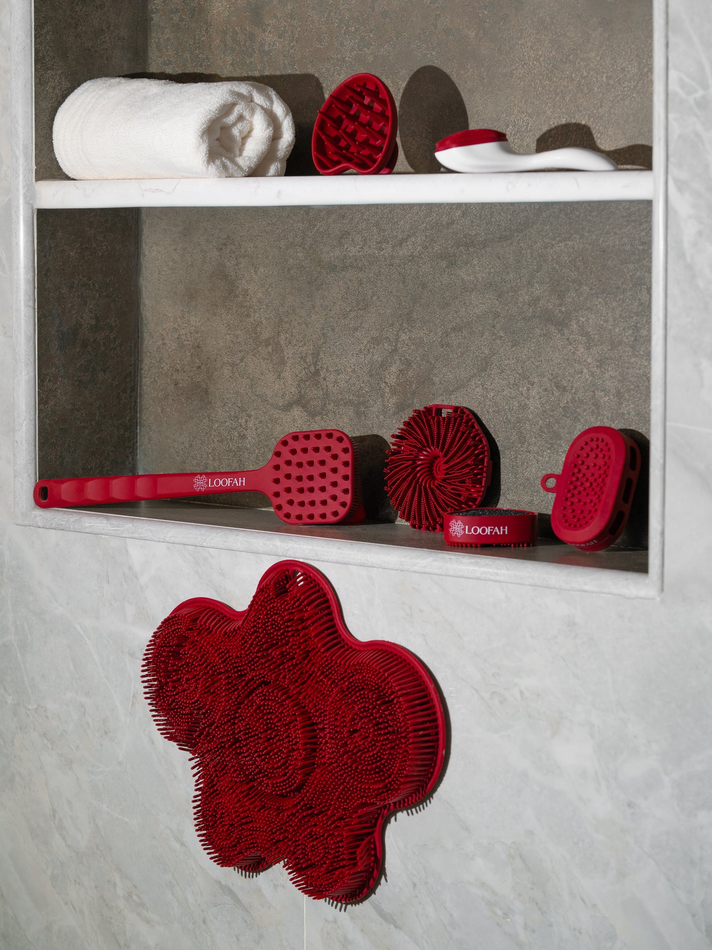 Loofah Silicone Set Collection مجموعة فرش تنظيف سيلكون