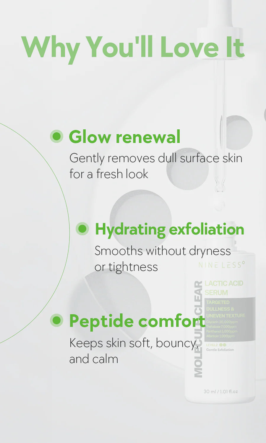 NINELESS Molecule-Clear 5% Lactic Acid Serum