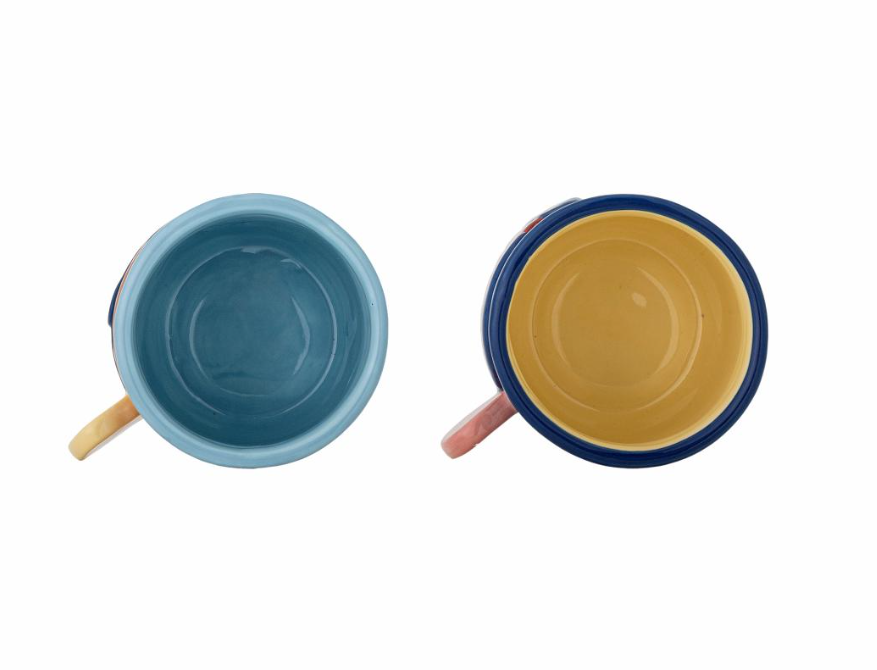 Bloomingville Willy Cup Multi Set Of 2  Stoneware