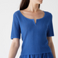 Uniqlo Lace Sweater White Blue