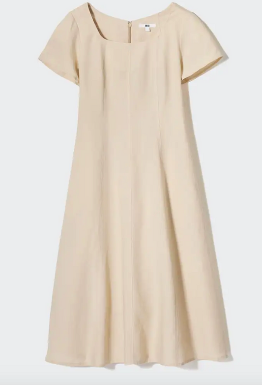 Uniqlo Linen Blend Dress