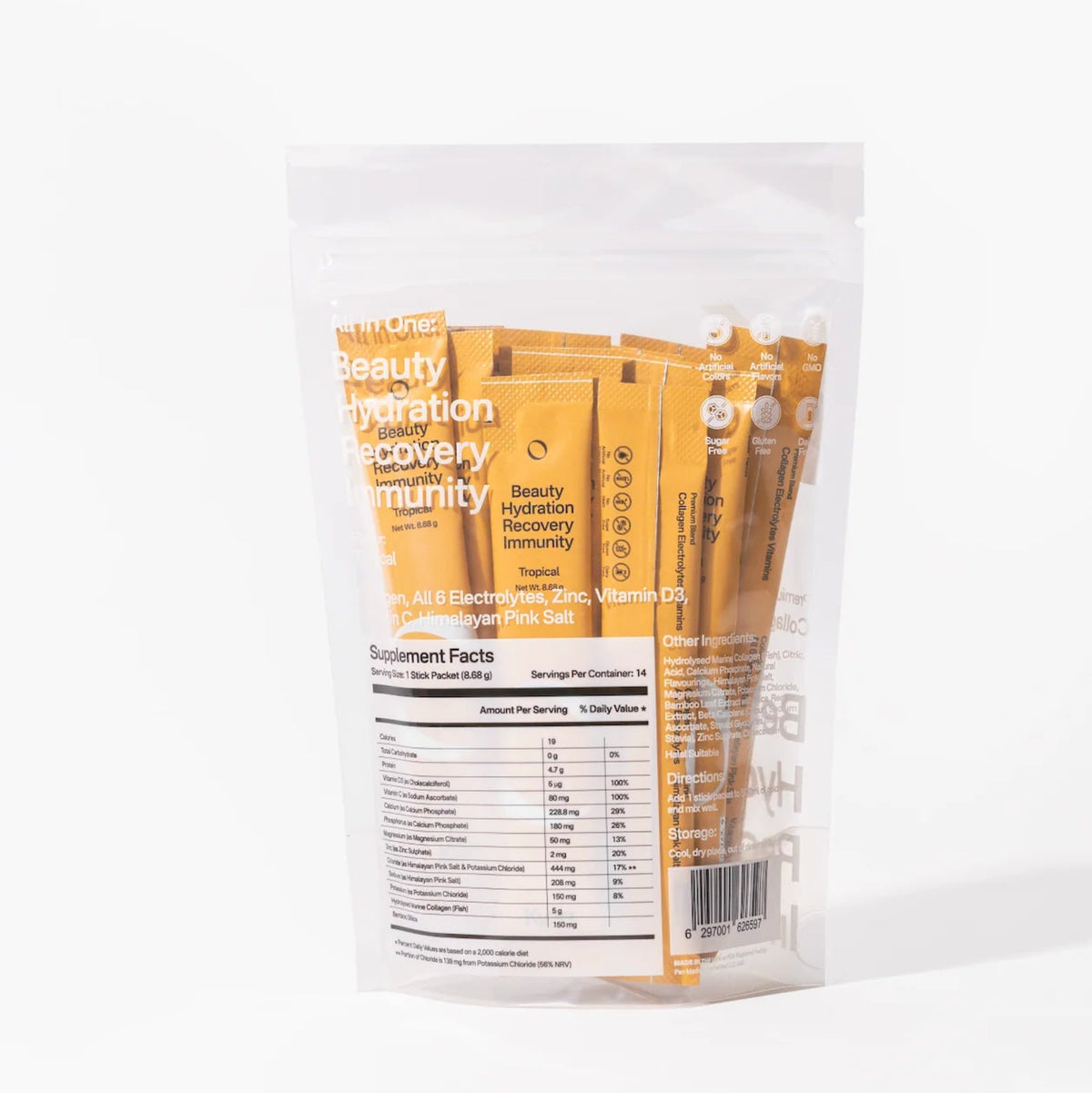 Kyza Drink Collagen Electrolytes Vitamins Tropical