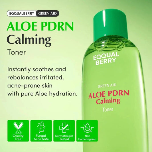 EQQUALBERRY Green Aid Aloe PDRN Calming Toner