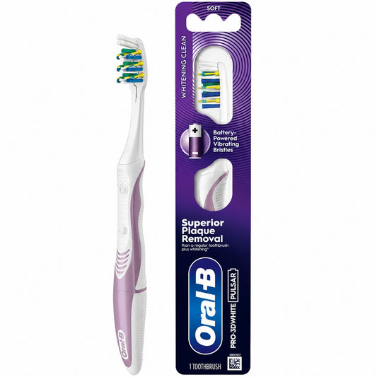 Oral-B 3D White Pulsar Battery Toothbrush Soft