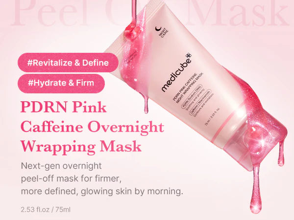 Medicube PDRN Pink Caffeine Overnight Wrapping Mask