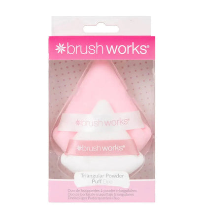 Brushworks Triangular Powder Puff Duo