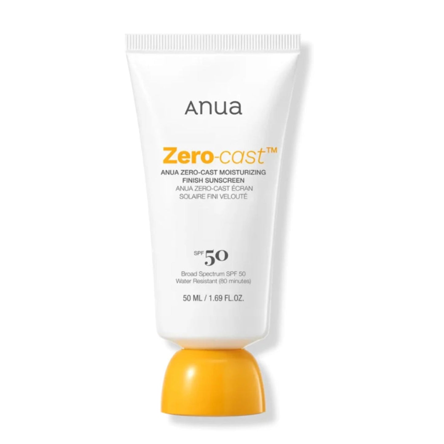 Anua Zero-CAST Moisturizing Finish Sunscreen SPF 50+ PA++++