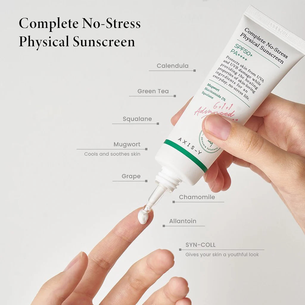 Axis-y Complete No-Stress Physical Sunscreen SPF 50