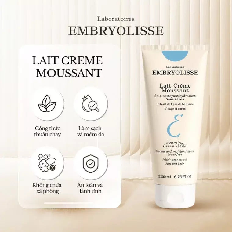 Embryolisse Lait-Crème Moussant Foaming Cream-Milk Cleanser