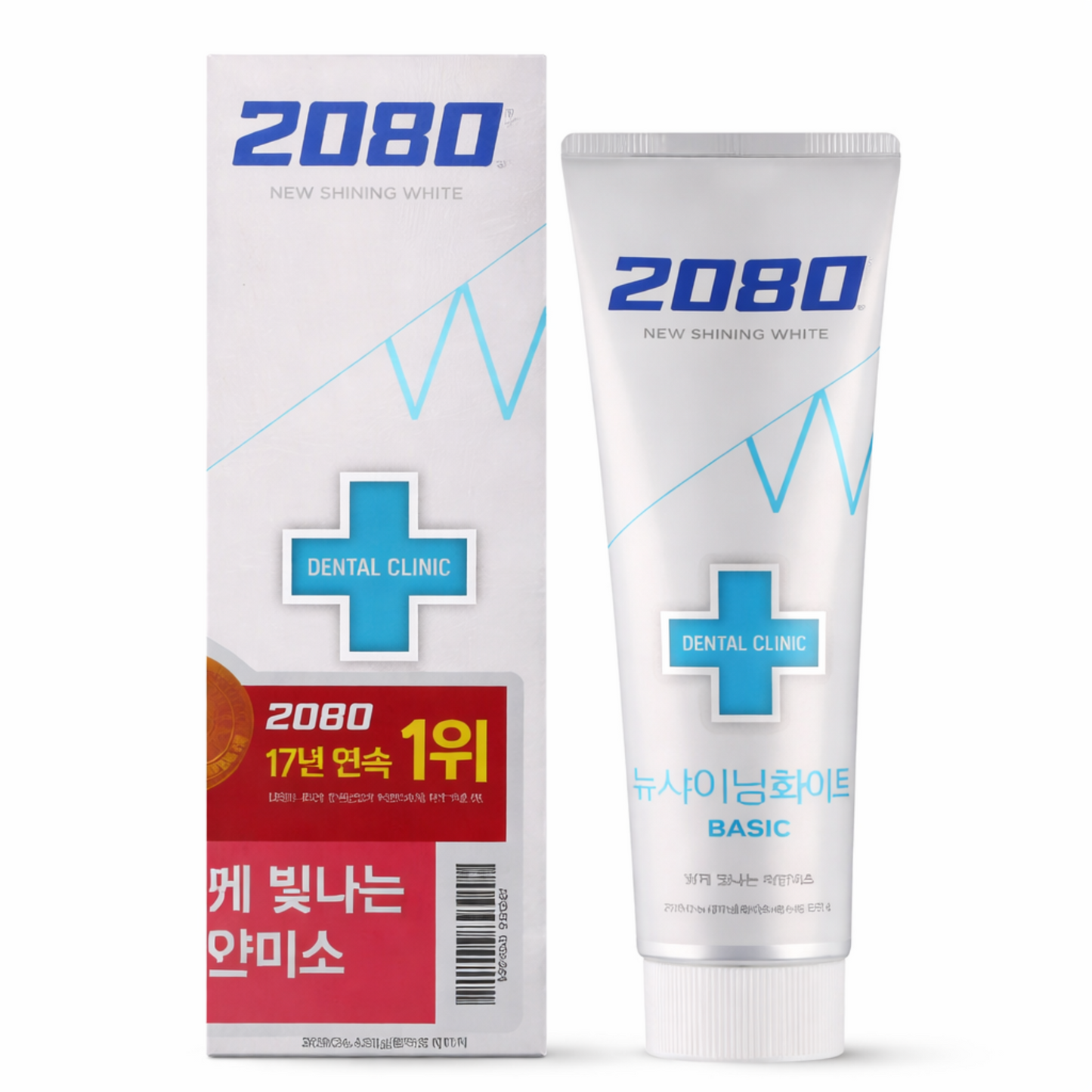 2080 Dental Clinic New Shining White Basic Toothpaste