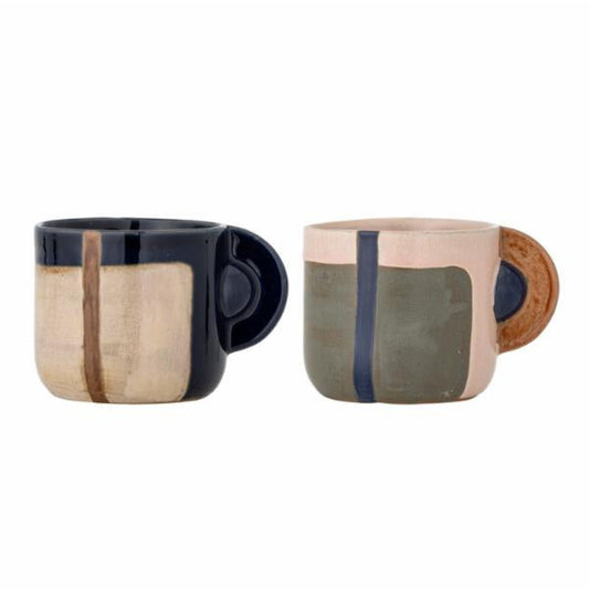 Bloomingville Bolivia Cup Multi Stoneware Set Of 2