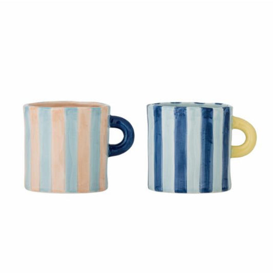 Bloomingville Phoenix Cup Multi Stoneware Set Of 2