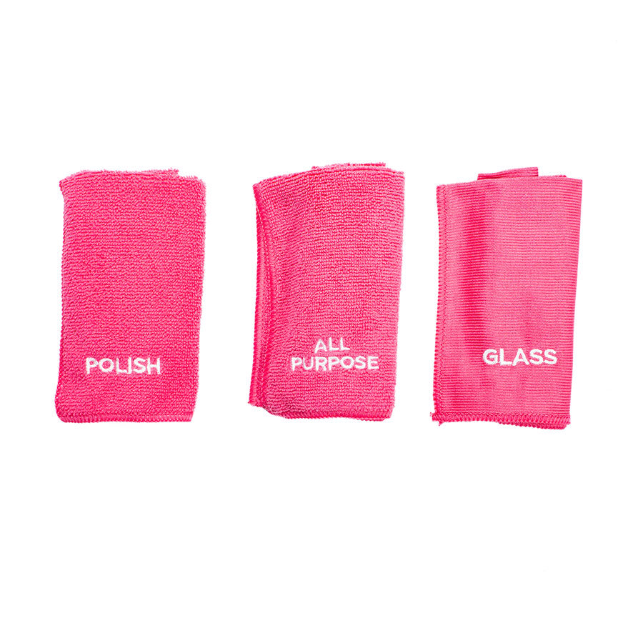 The Pink Stuff The Miracle Microfibre Collection Multi-Clean 3 Pack