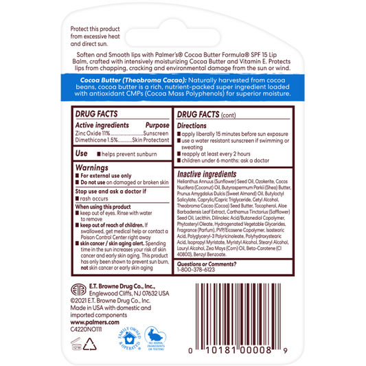 Palmer’s Cocoa Butter Formula Lip Balm Softens & Smooths