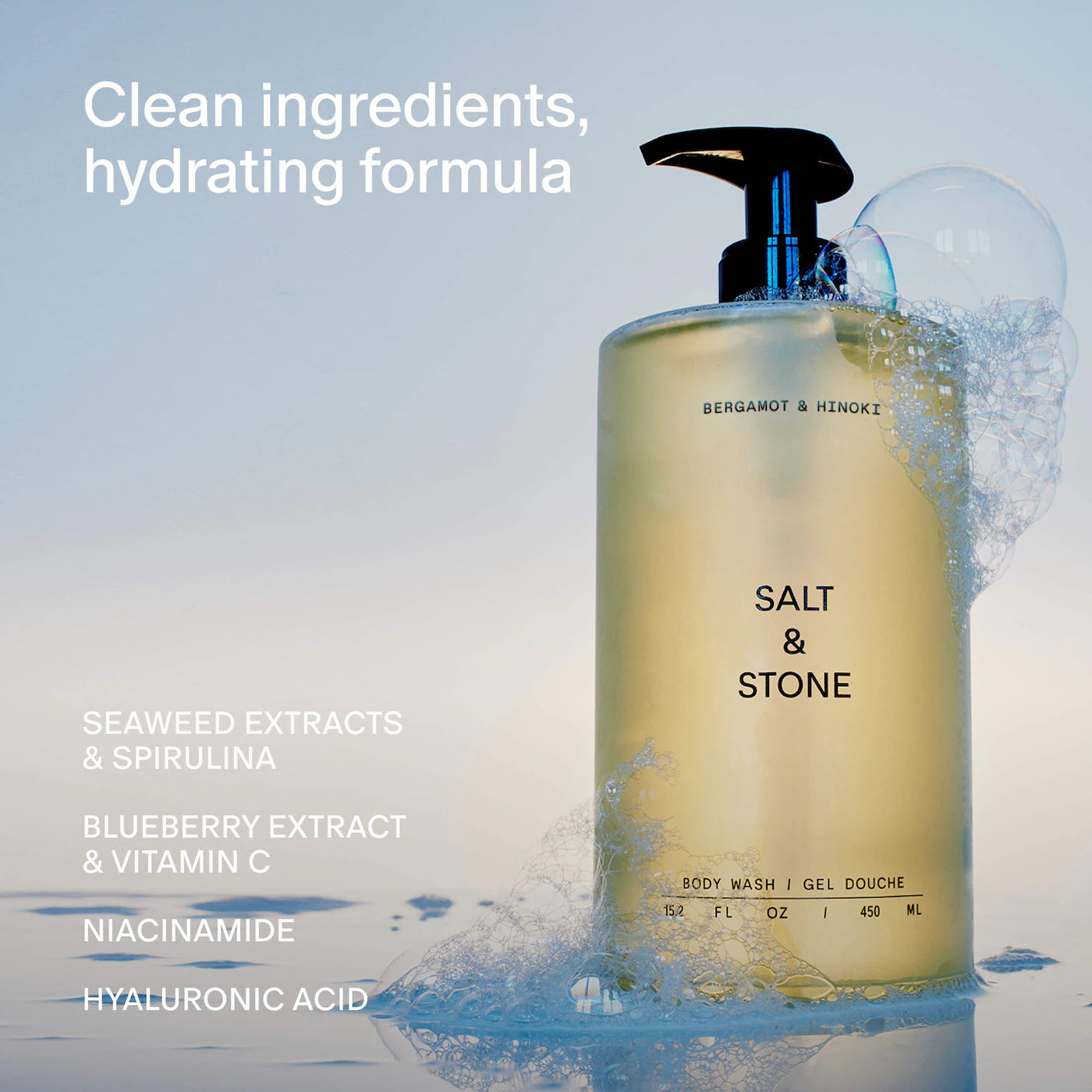 Salt & Stone Bergamot & Hinoki Body Wash