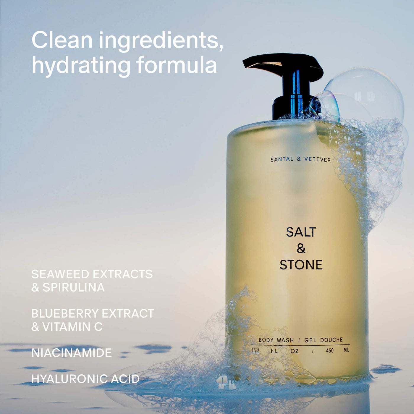 Salt & Stone Santal & Vetiver Body Wash