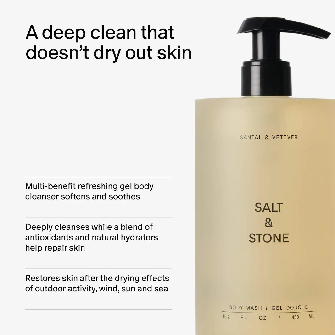 Salt & Stone Santal & Vetiver Body Wash